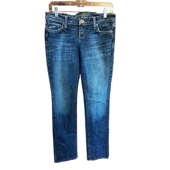 American Eagle Womans Straight Jeans Sz 4/32 - Picture 1 of 8